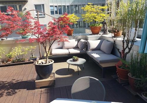 Terrasse, Blick von Whg