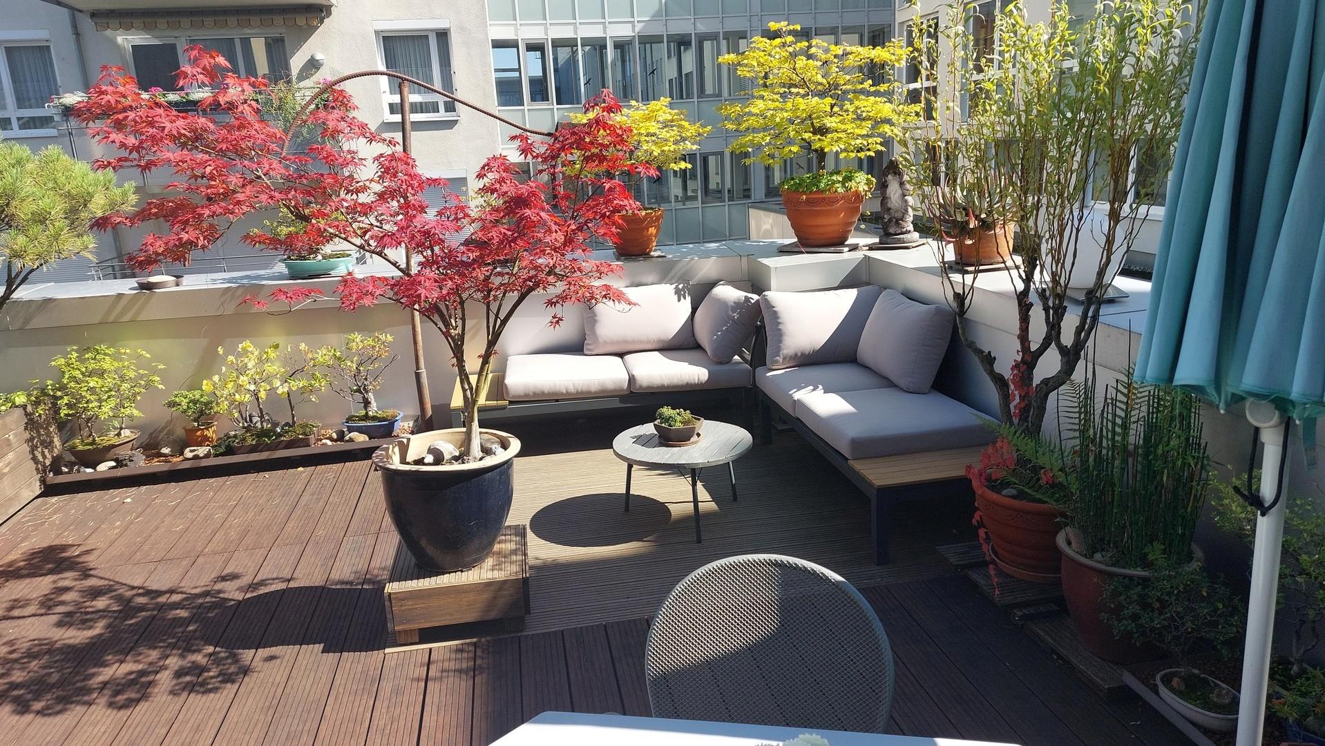 Terrasse, Blick von Whg