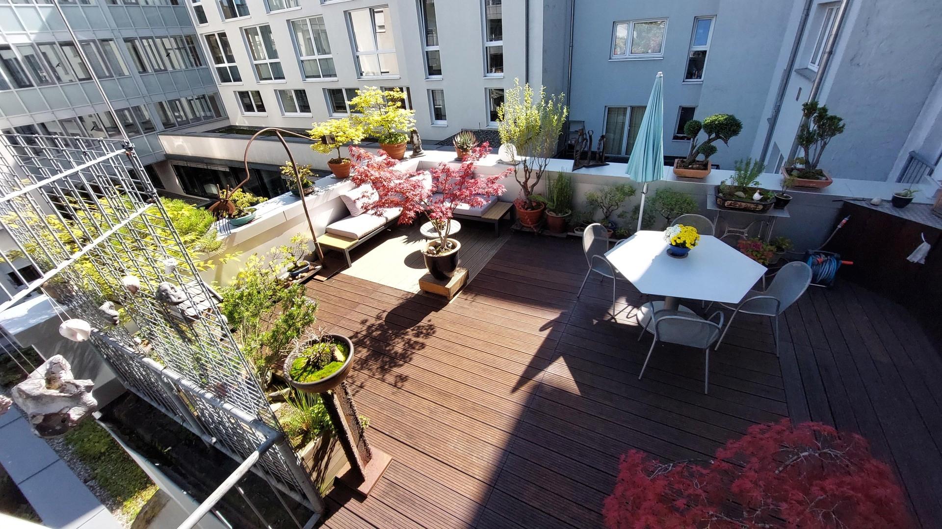Terrasse von oben