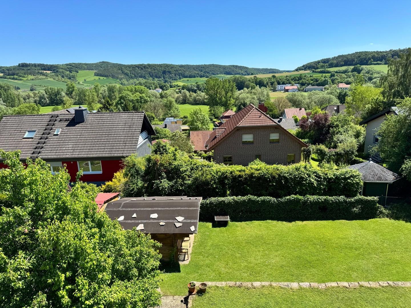 Blick vom Balkon