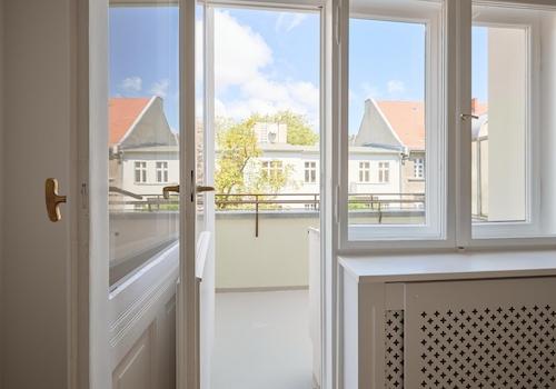 Der Balkon mit Ausblick