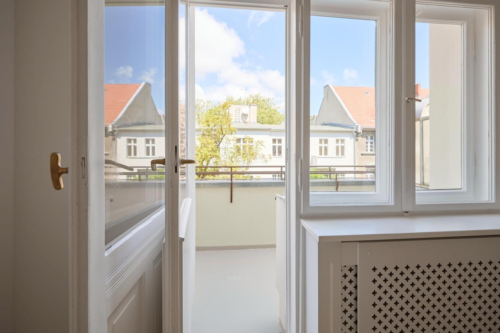 Der Balkon mit Ausblick