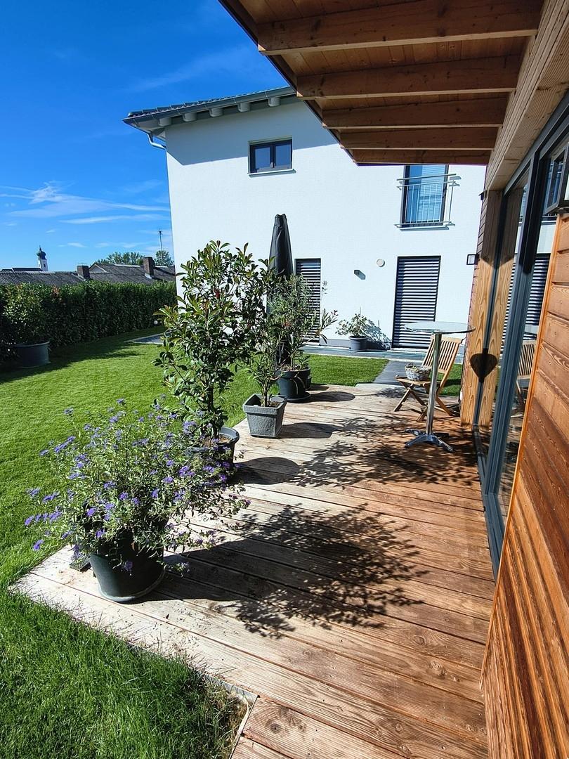 Terrasse Gartenhaus