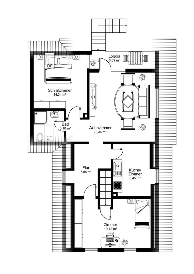 Grundriss DG