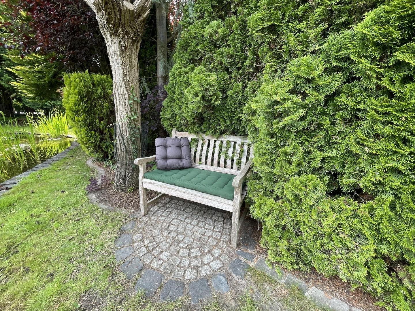 Sitzplatz am Teich