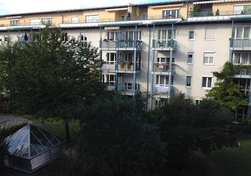 Blick in den Hinterhof
