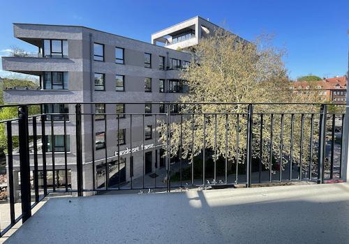 Der Balkon an der Gertigstraße