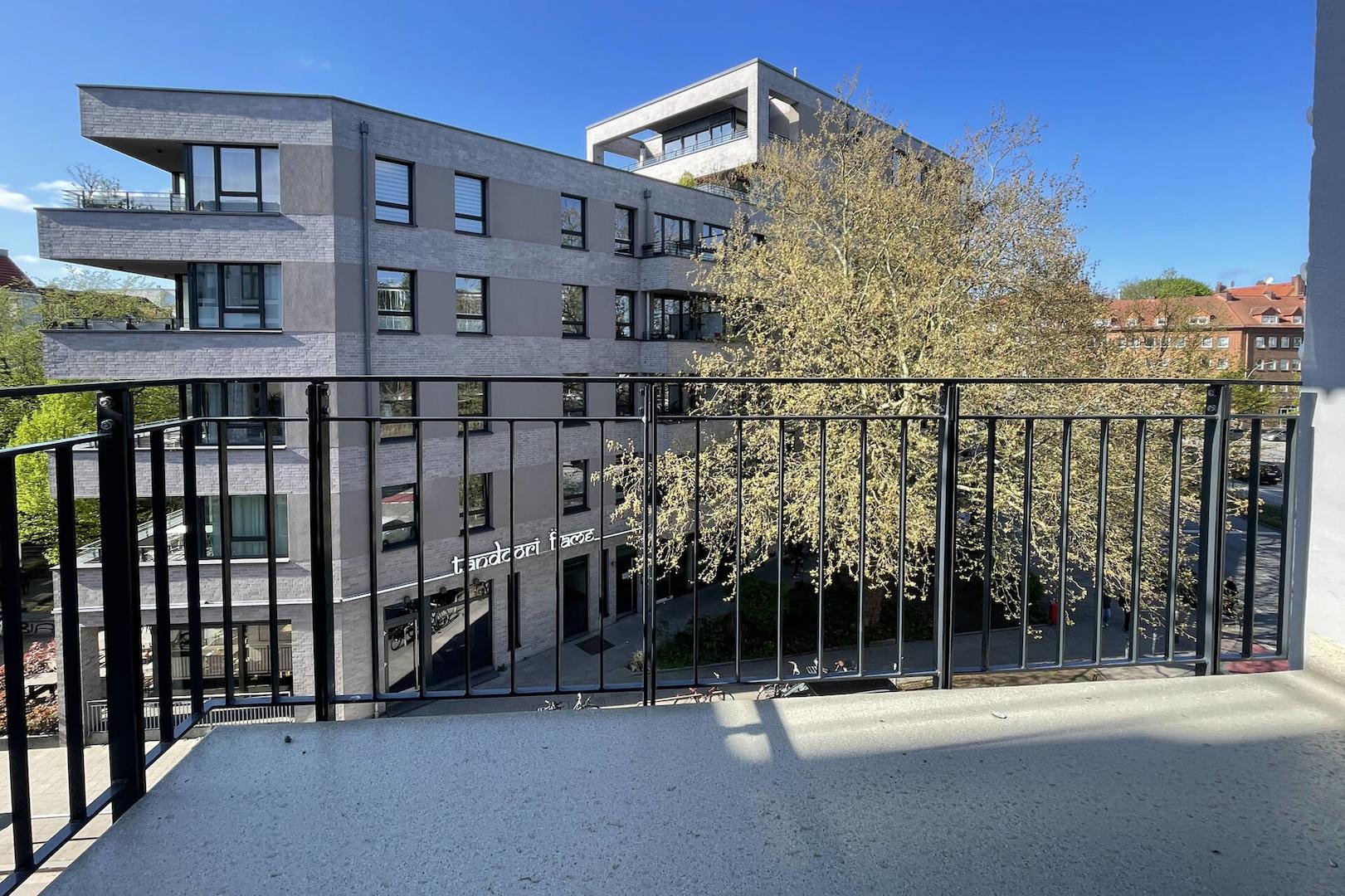 Der Balkon an der Gertigstraße