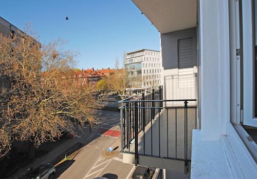 Der Balkon an der Wohnküche