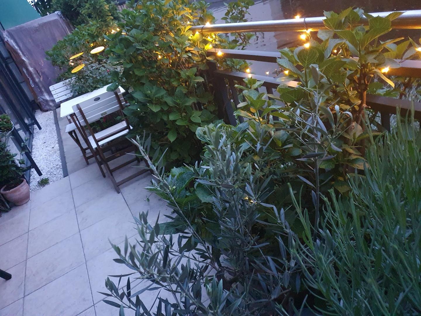 Terrasse direkt am Kanal