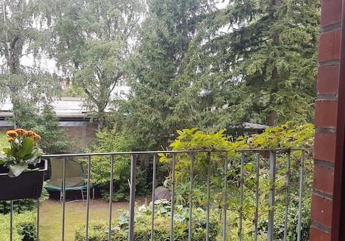 Blick vom Balkon