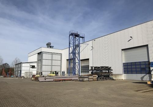Produktionshalle Südostseite