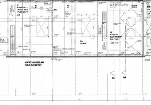Grundriss westlicher Teil