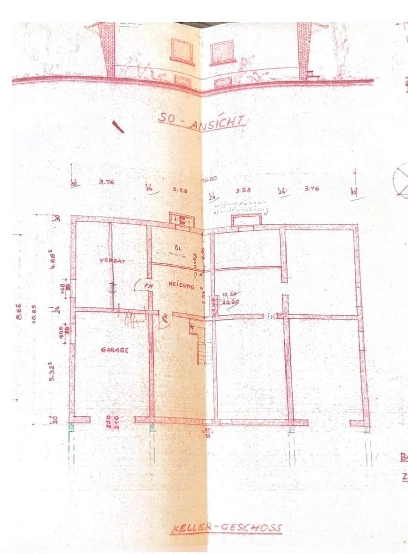 Grundriss Keller