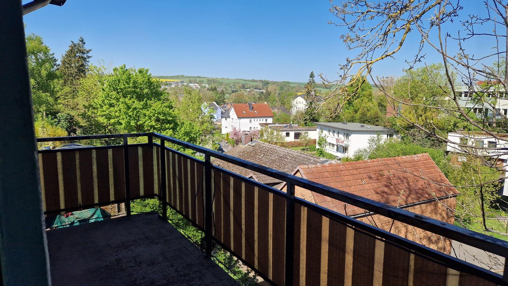 Blick vom Balkon