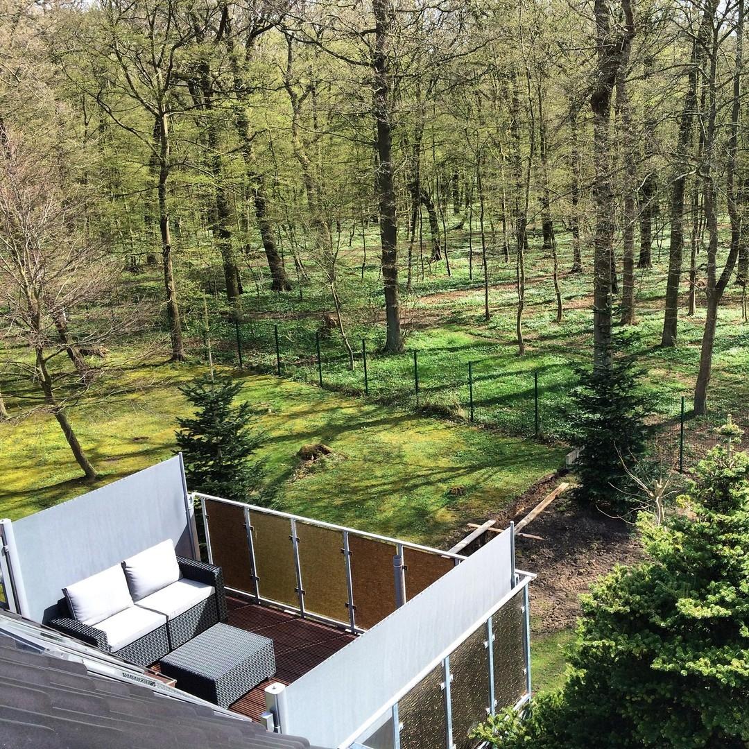 Balkon mit Waldblick