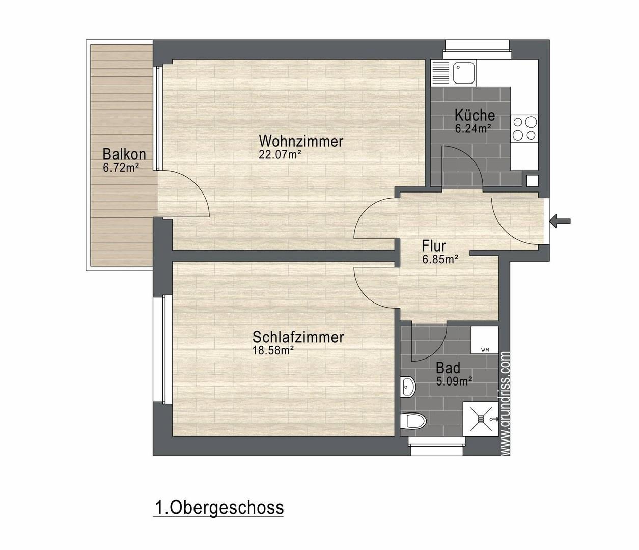 Grundriss Wohnung