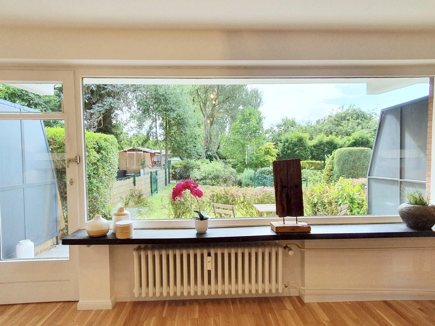 Ausblick auf den Garten