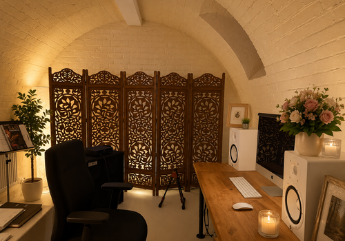 Büro im Keller