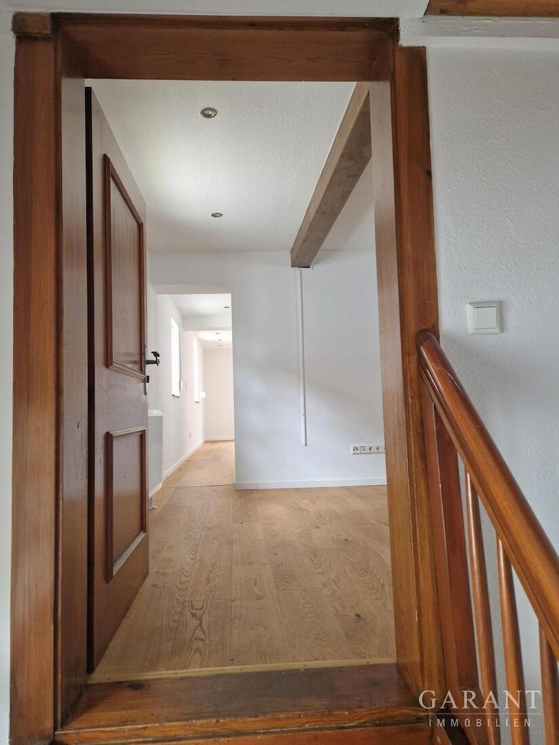 Blick in die Wohnung im Obergeschoss