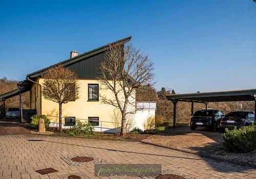 Hofzufahrt - rechts Doppel-Carport
