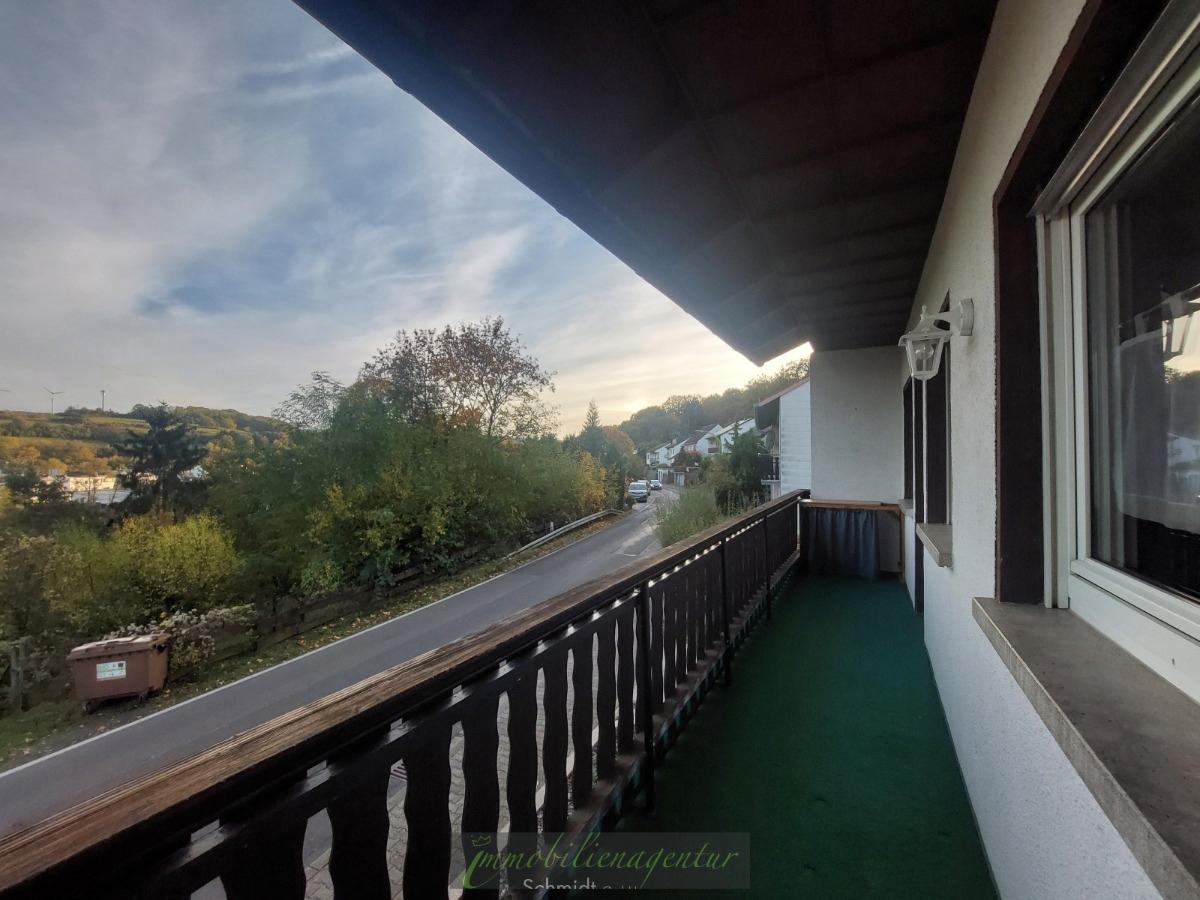 Blick vom Balkon