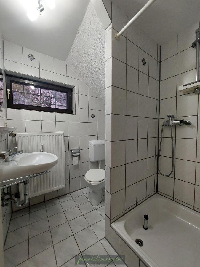 Bad mit Dusche im Erdgeschoss