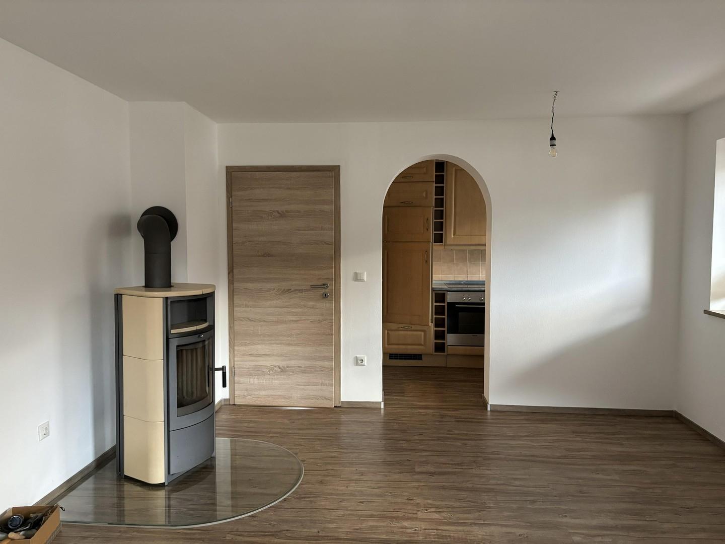 Wohnzimmer mit Kaminofen