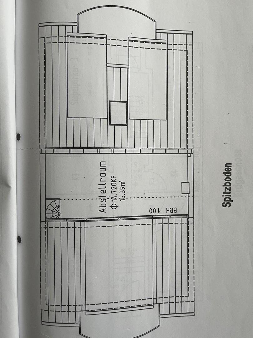 Grundriss Spitzboden