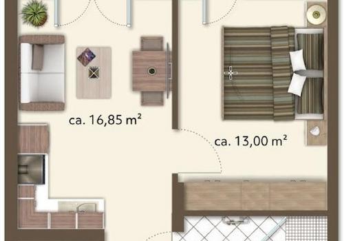 Grundriss EG möbliert