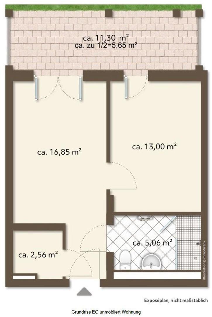 Grundriss EG unmöbliert