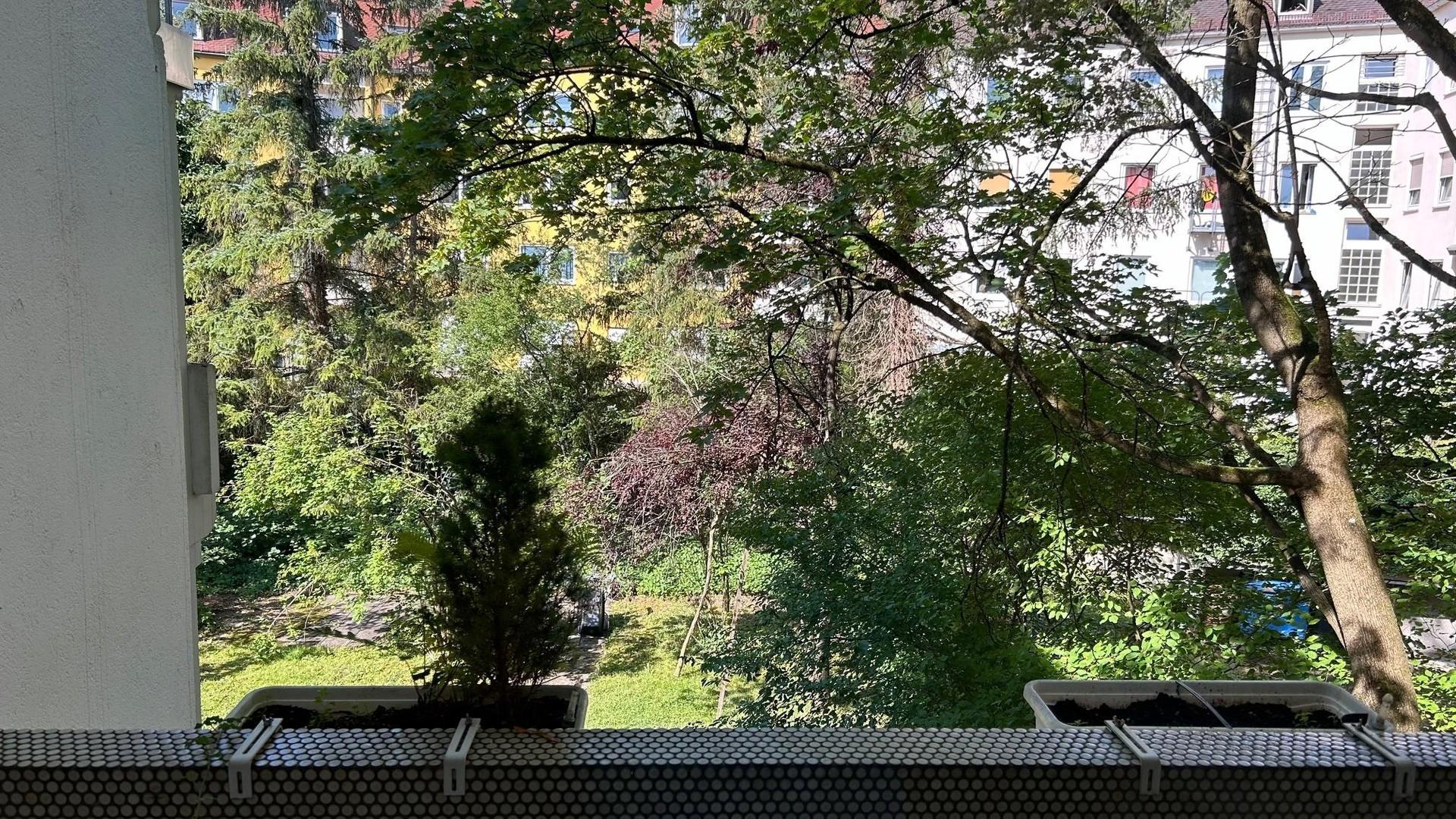 Blick aus Balkon