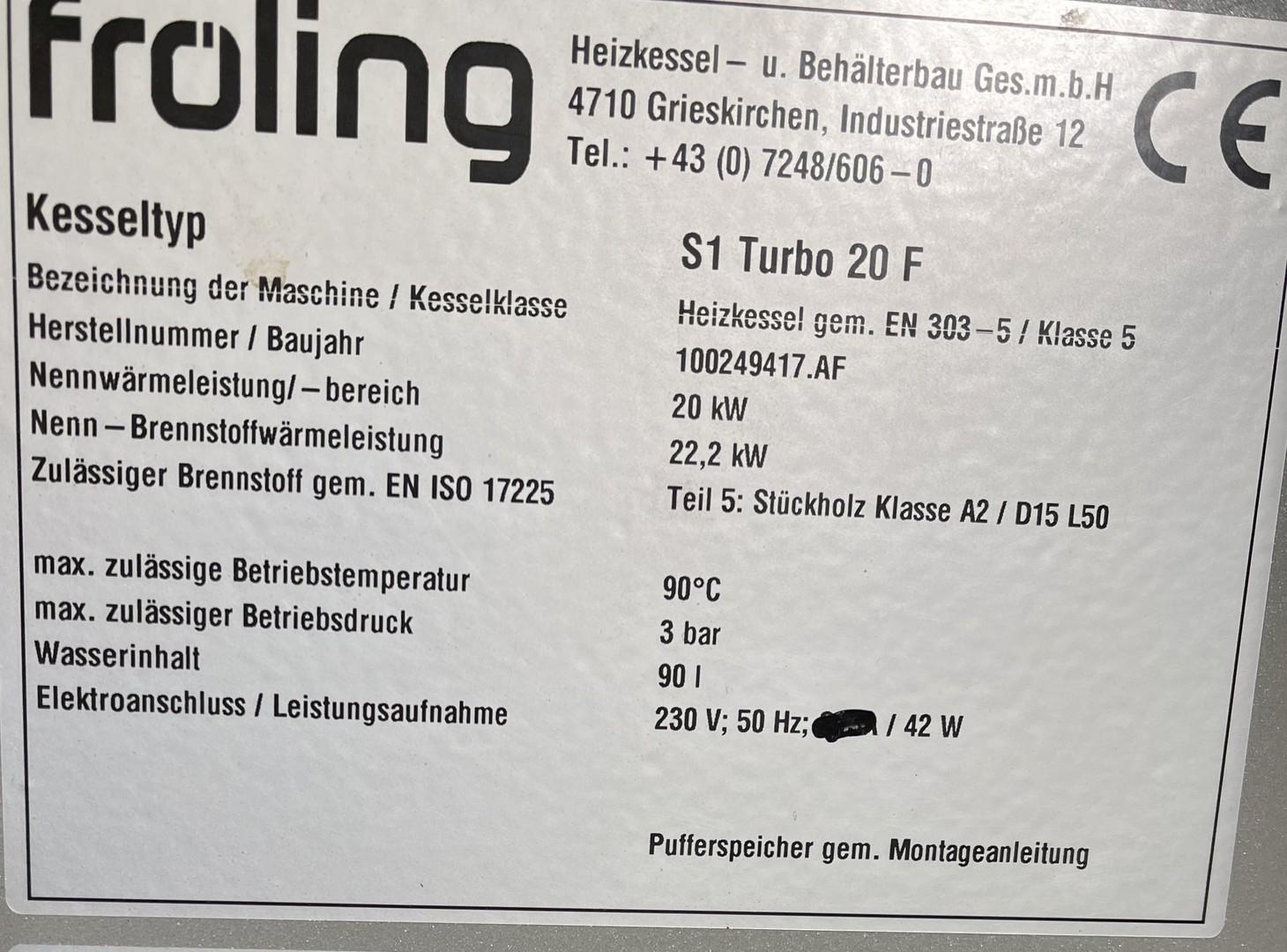 Froling Kesseltyp