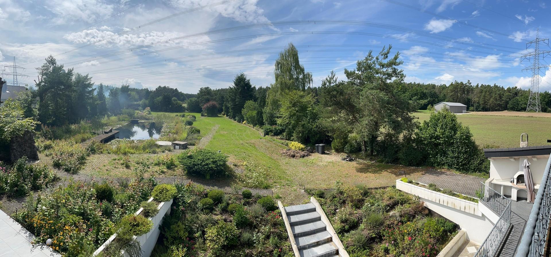 Ausblick vom Balkon