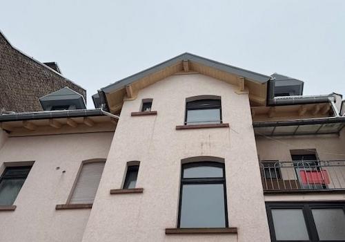 Aussensicht Hifseite, Balkon