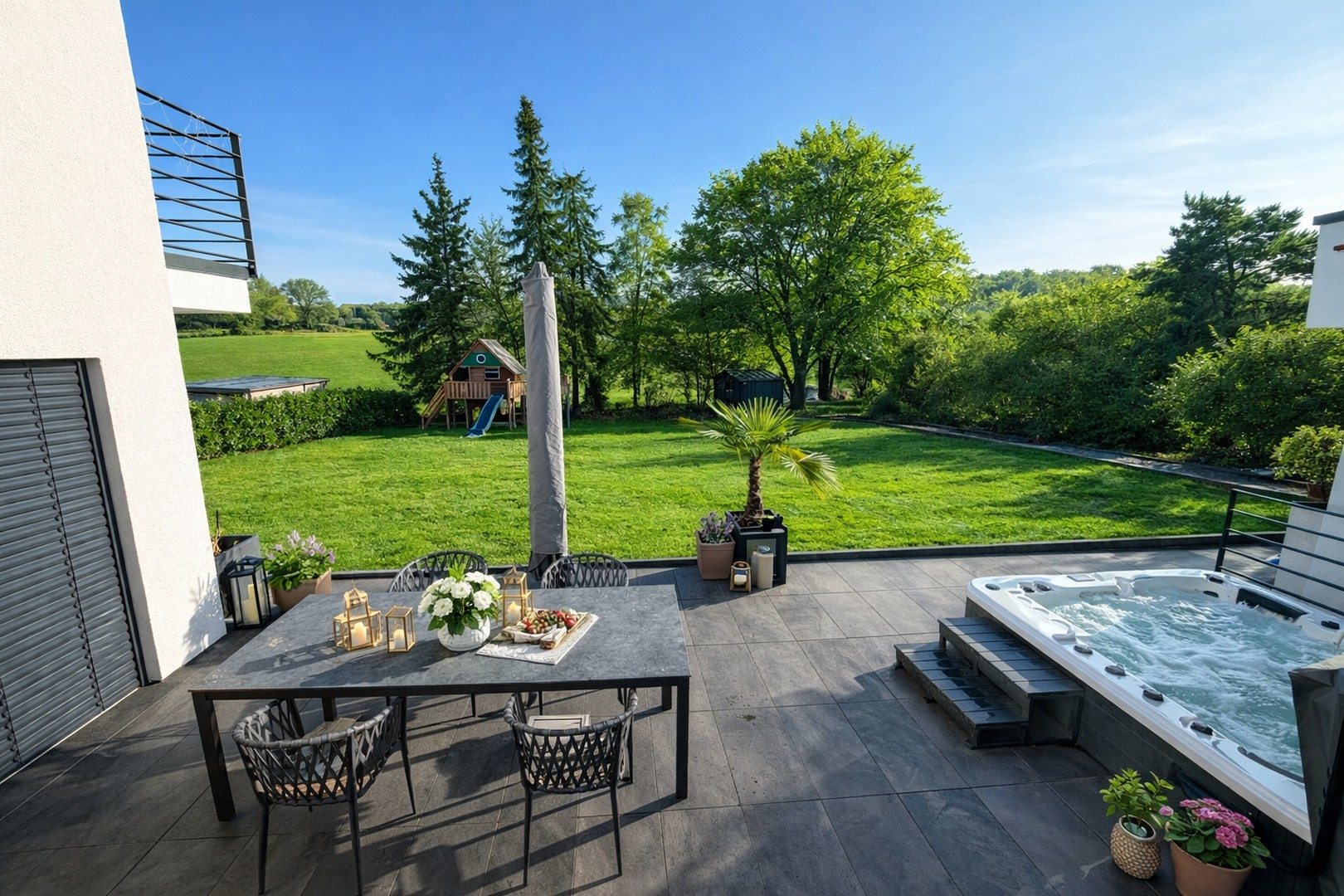 Terrasse mit Whirlpool