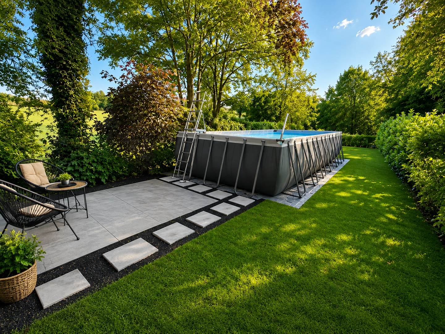 Garten mit Pool