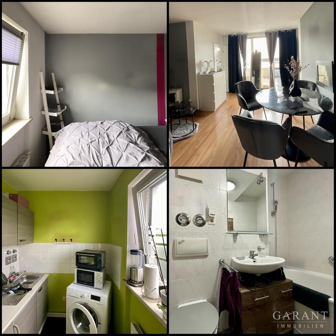Sclafzimmer, Wohnzimmer, Küche, Bad