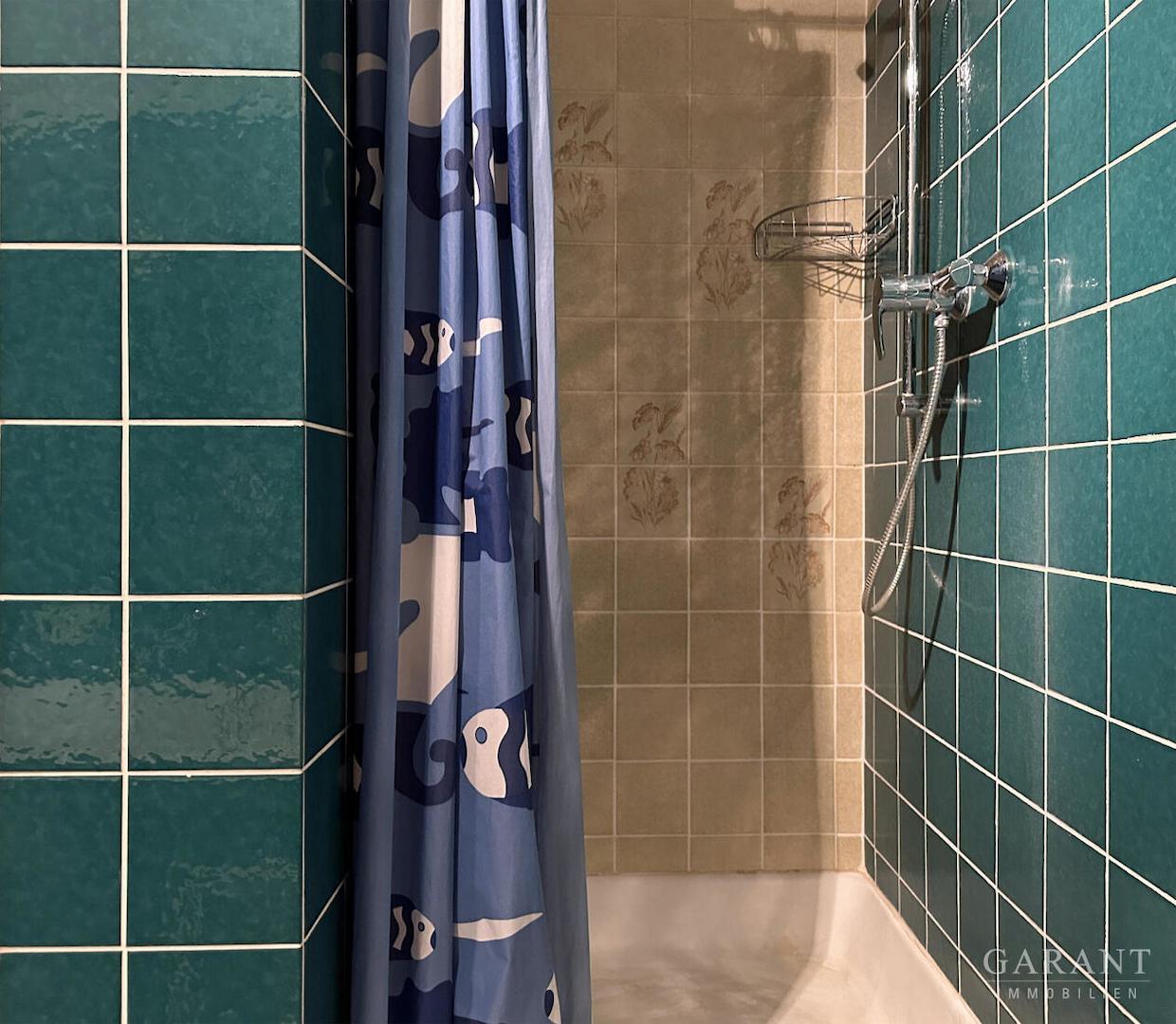 Dusche im Bad, OG