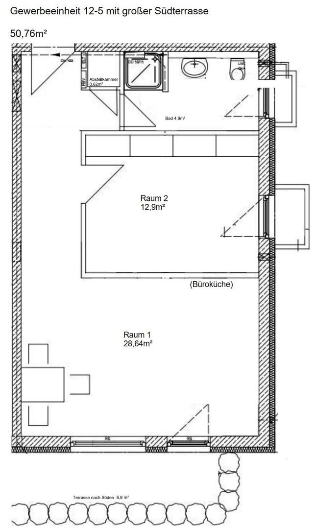 Grundriss 12-5 (2 Zimmer)