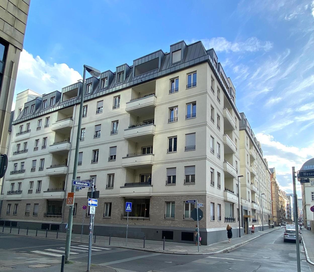 Blick auf Gebäude